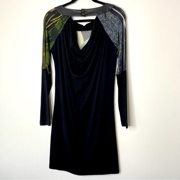 Save the Queen Patterned Long Sleeve Dress S - Picture 2 of 8